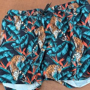 No Boundaries Tropical Tiger Swim Trunks – Men’s 3XL